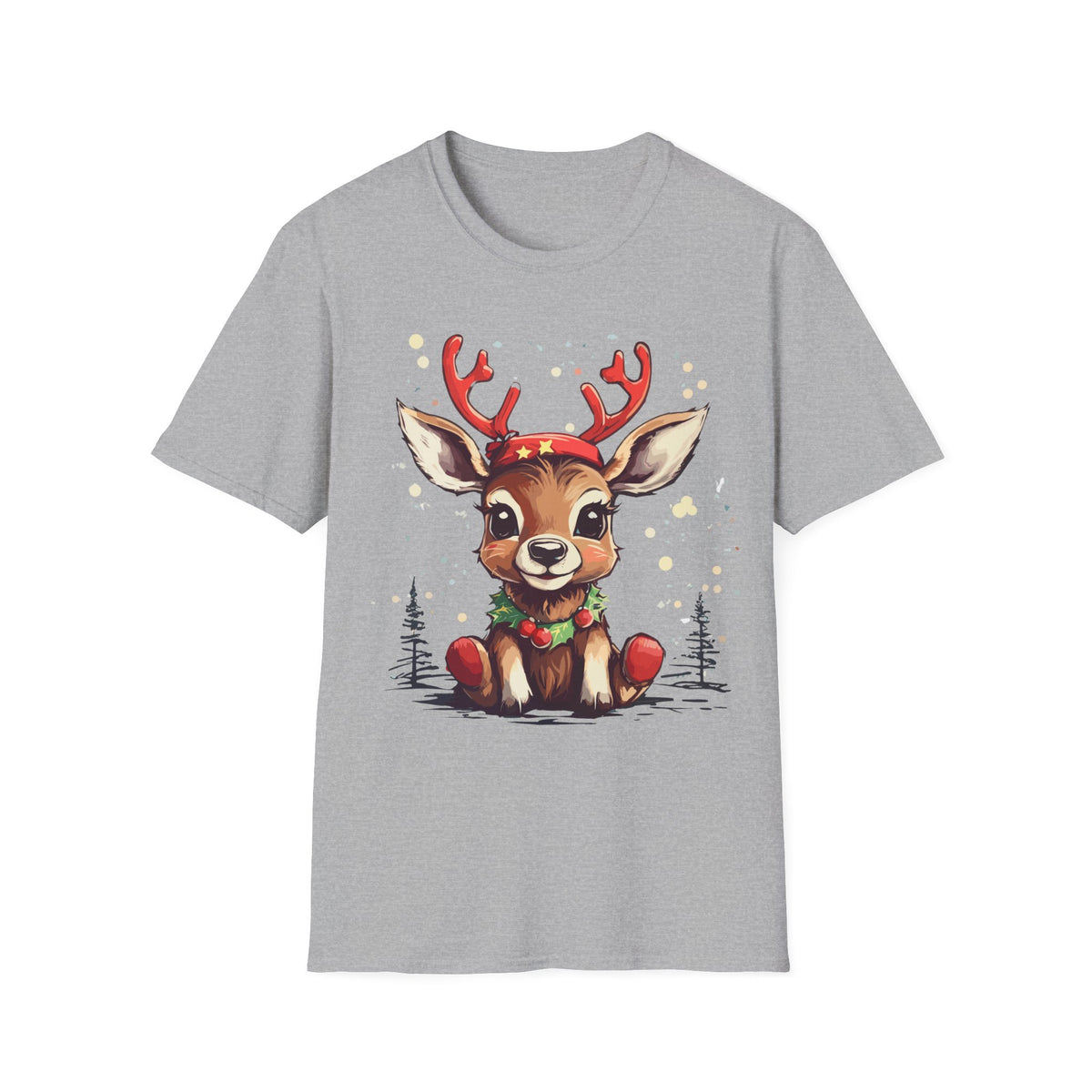 Cute Reindeer T-Shirt — Cute Christmas Deer Graphic Tee
