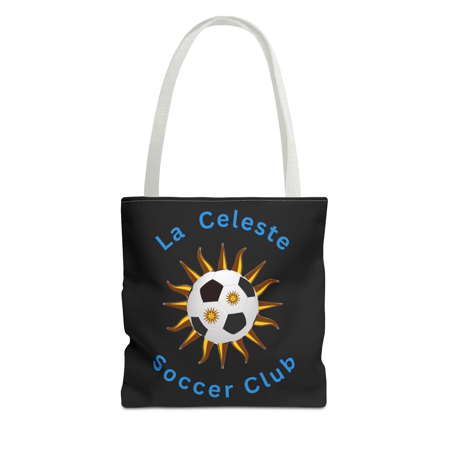 La Celeste S.C. Black Tote Bag | Más que un club una Familia!