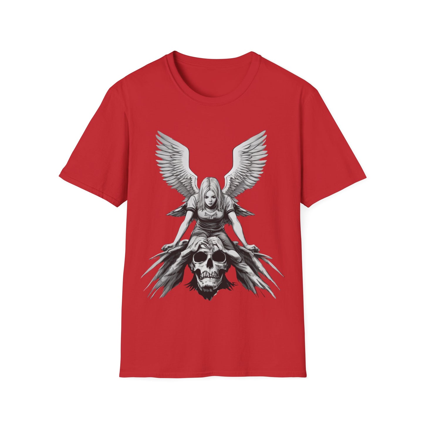 Angel & Demon Skull Graphic Unisex Tee