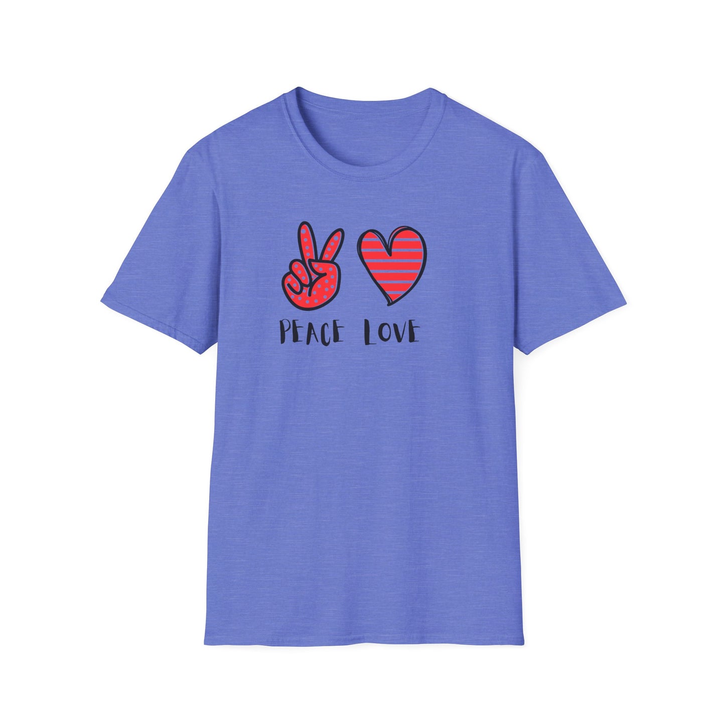 Peace and Love Graphic Unisex T-Shirt