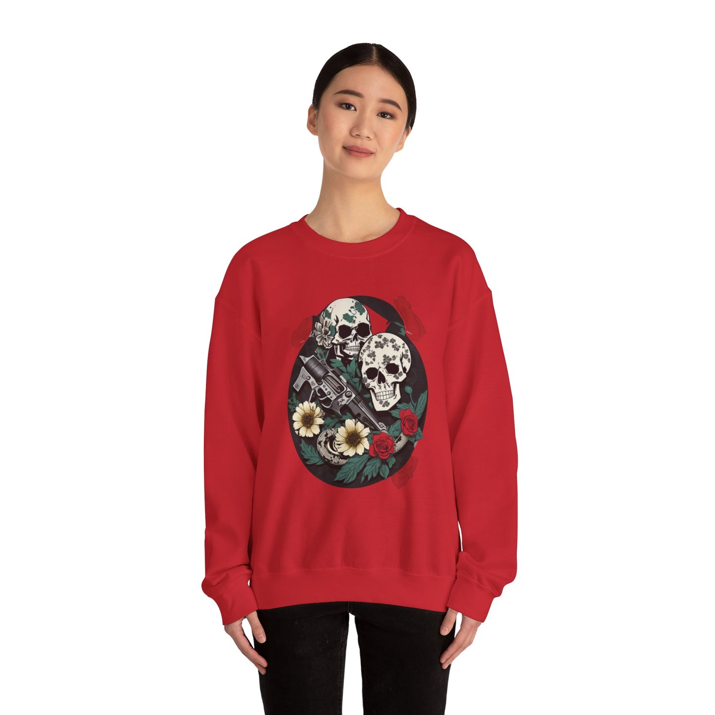 Skull Gun Roses Unisex Sweatshirt