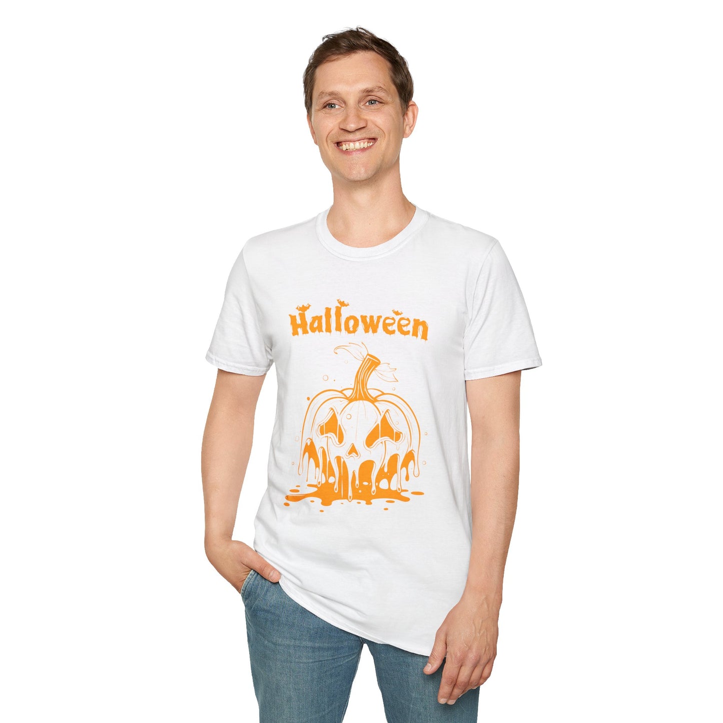 Halloween Dripping Pumpkin Unisex T-Shirt