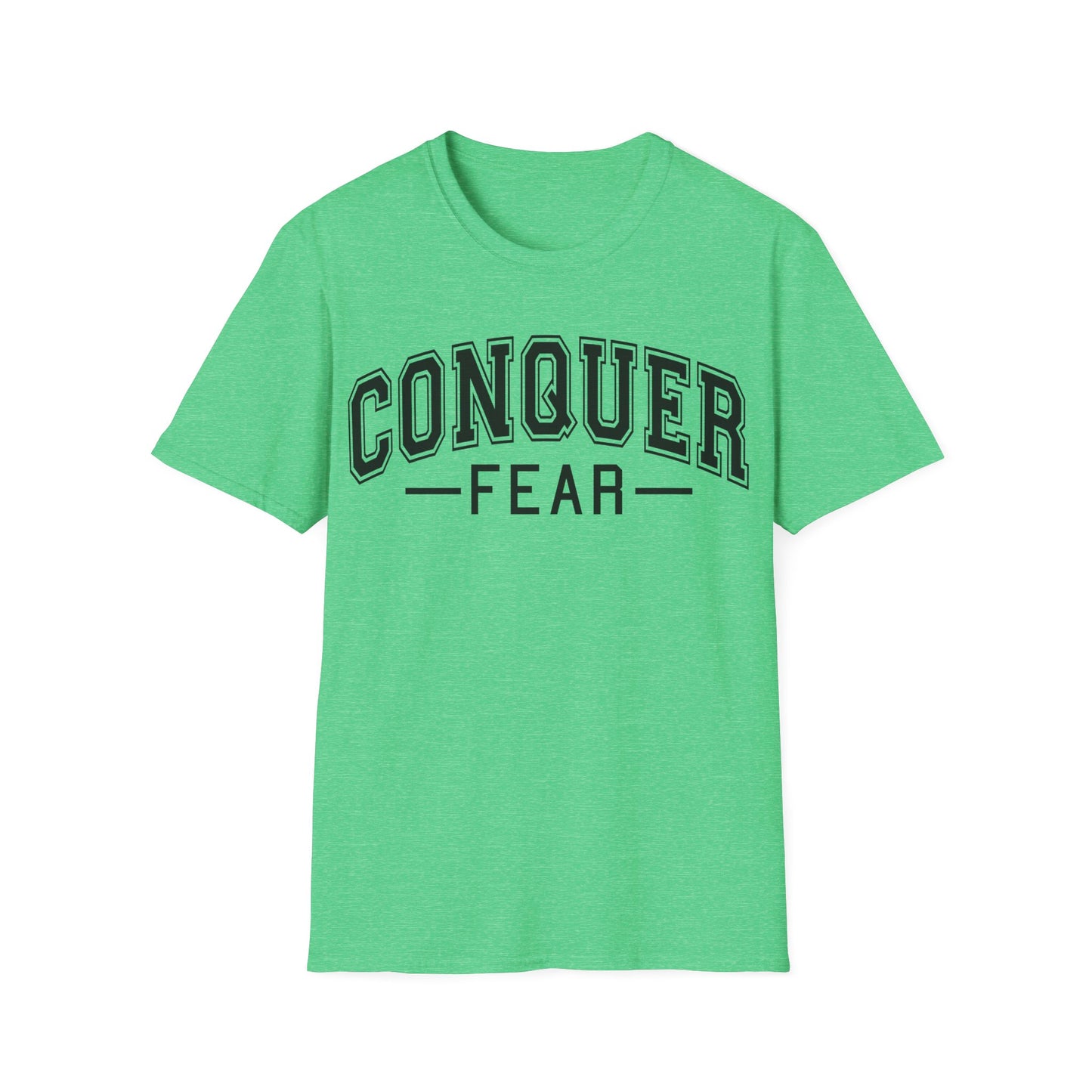 Conquer Fear T-Shirt — Motivational Graphic Tee for Courage & Confidence