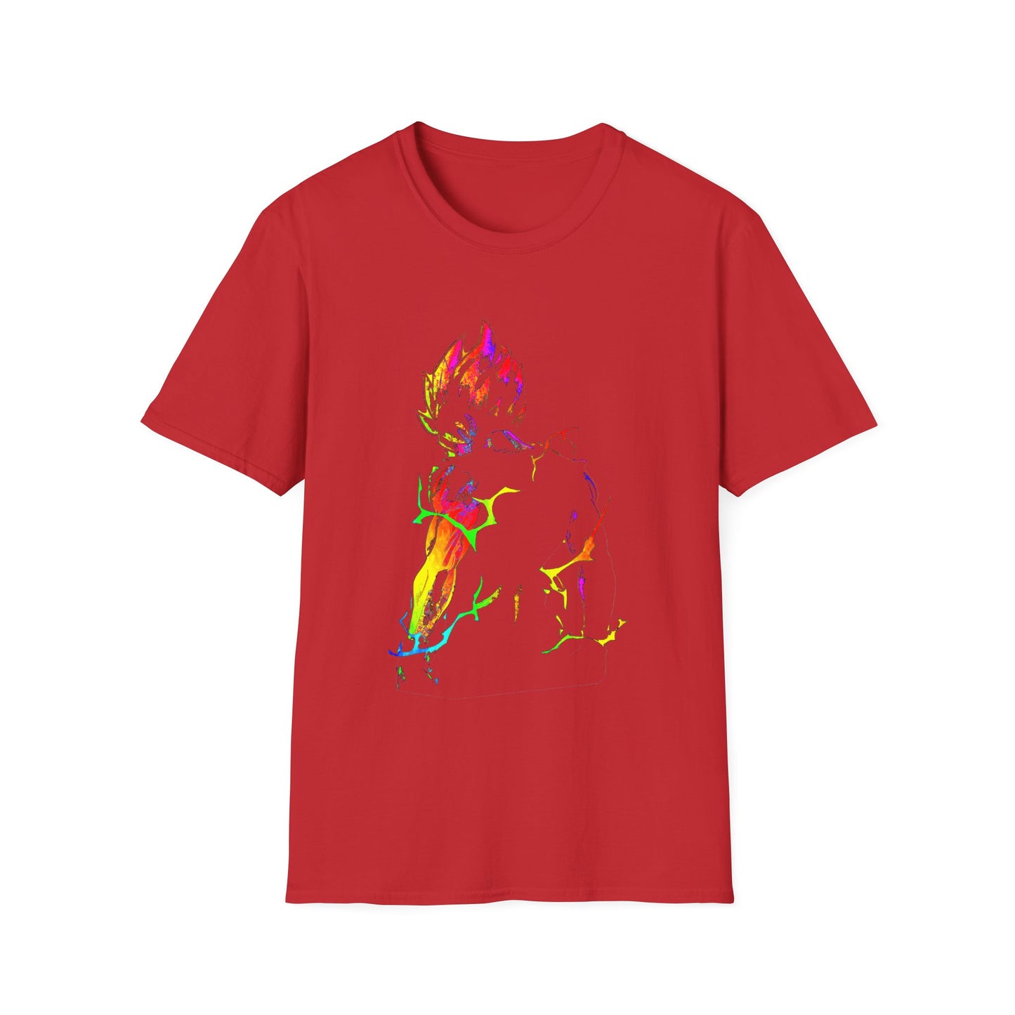 Colorful Anime Spirit Mode Unisex Softstyle T-Shirt - Perfect for Casual Wear & Gifts