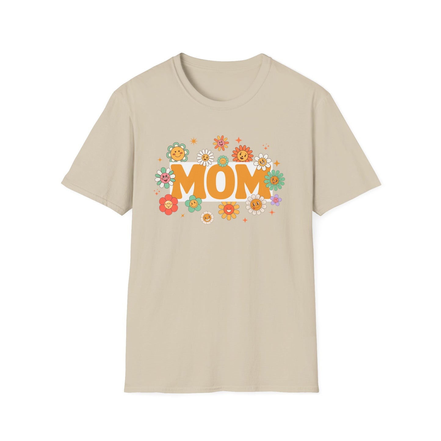 Flower Power Mom T-Shirt | Softstyle Tee for Mother's Day & Every Day