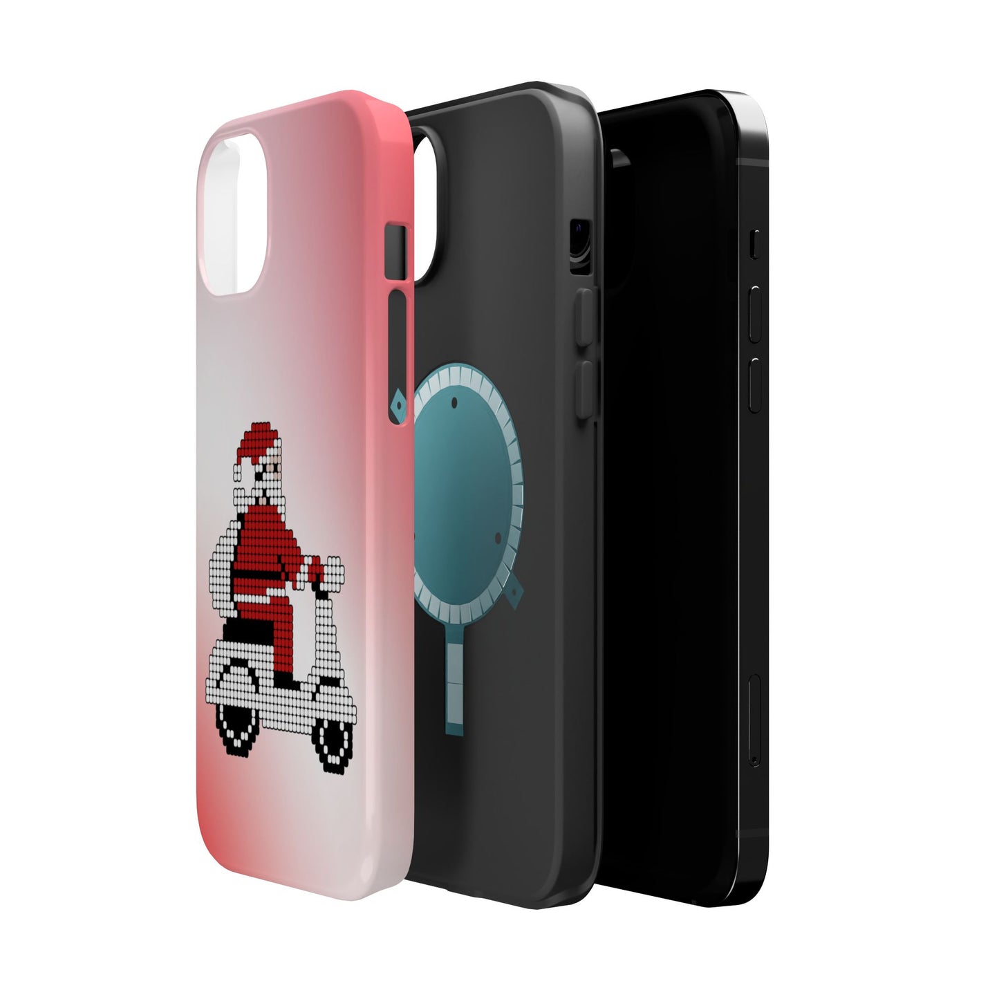 Sleighin' It: Santa's Motorcycle Journey Phone Case