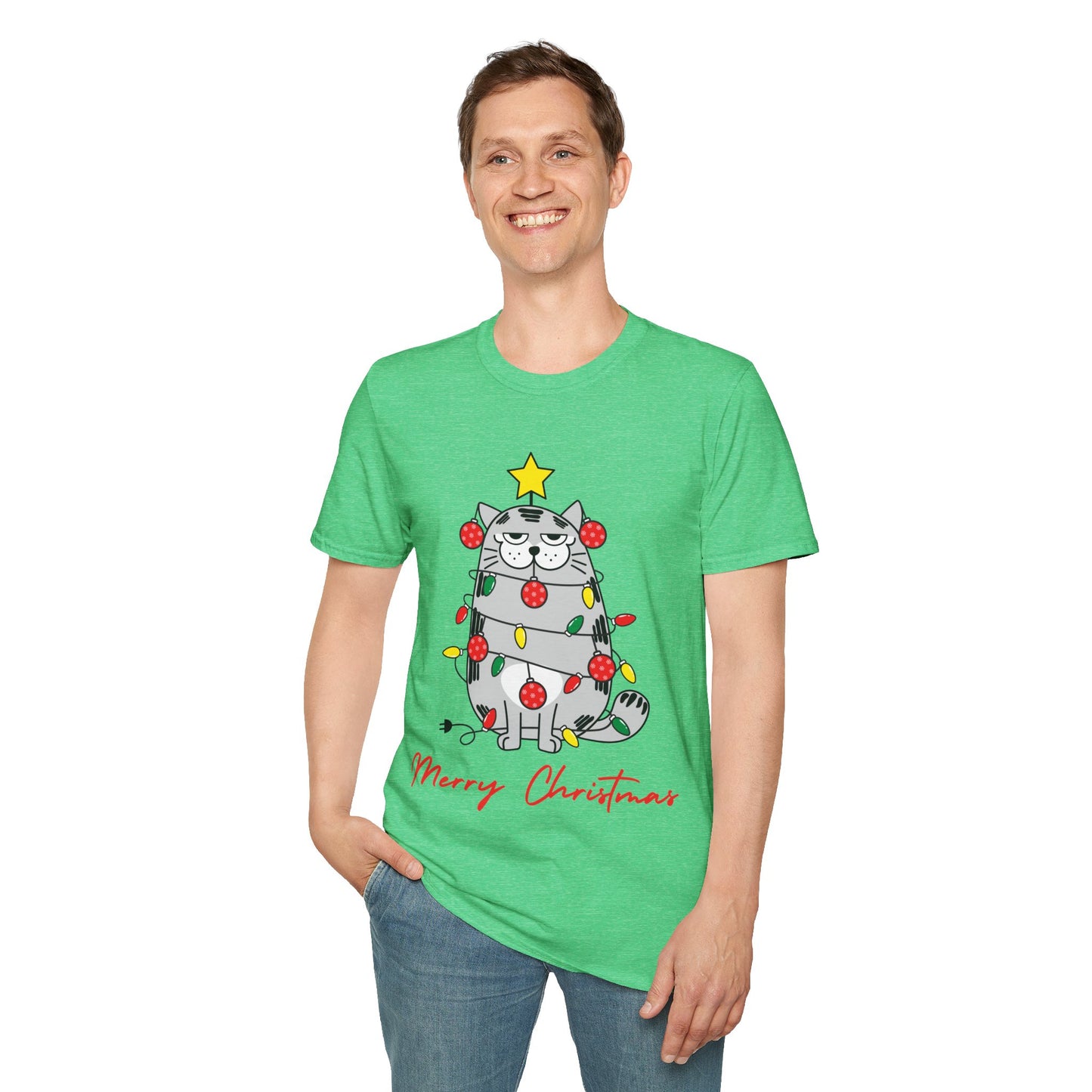 Merry Christmas Cat Unisex T-Shirt