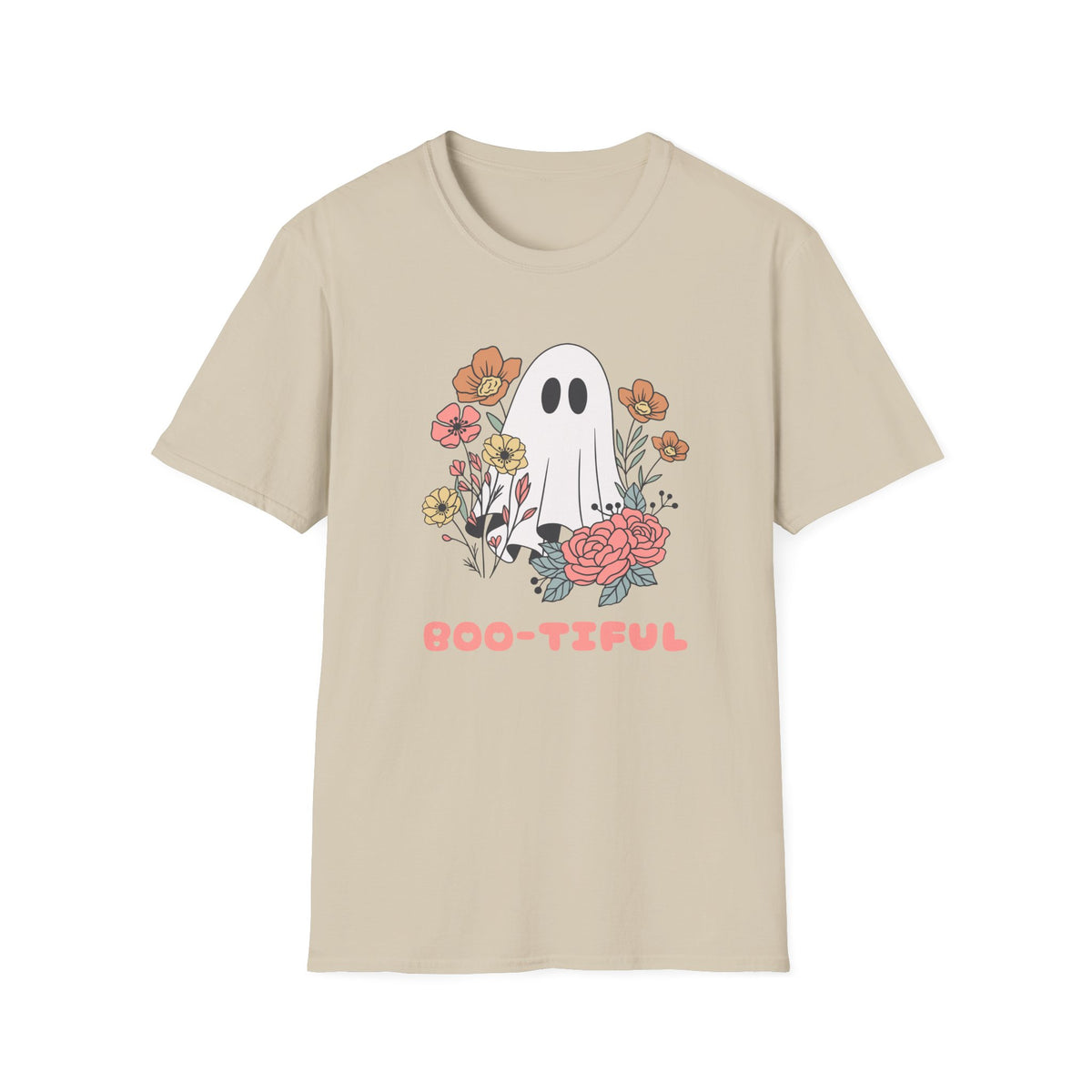 Boo-teful Ghost Floral T-Shirt