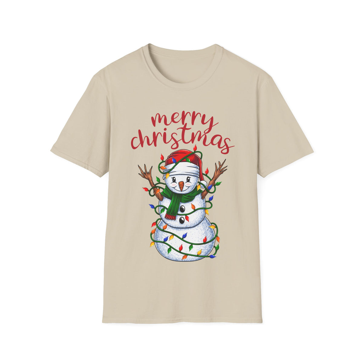 Merry Christmas Snowman Tee
