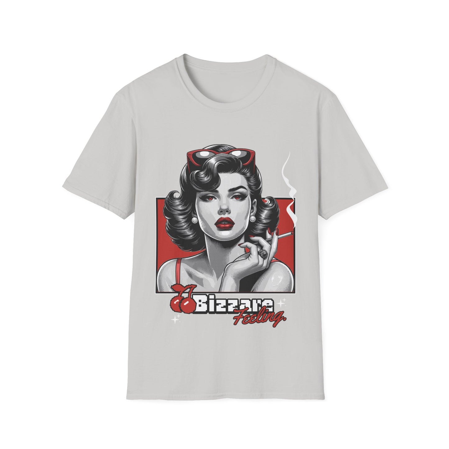 Retro Pin-Up Tee — "Bizarre Feeling" Graphic T-Shirt