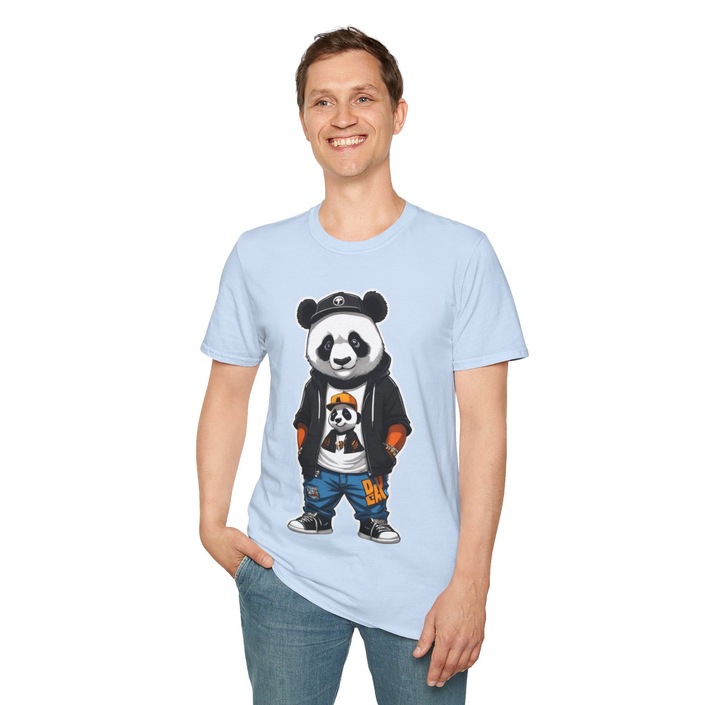 Panda Vibes Relaxed and Happy Unisex Tee