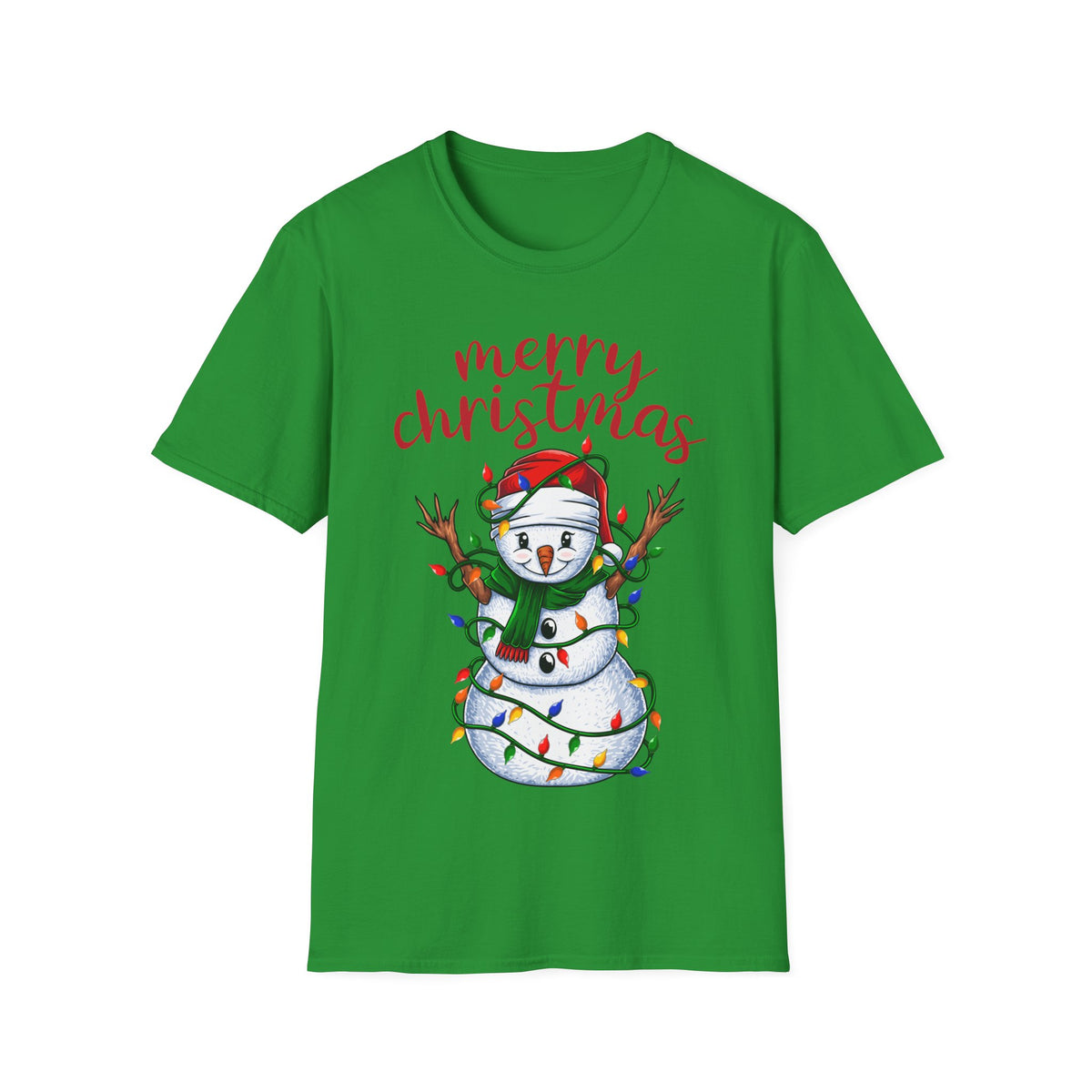 Merry Christmas Snowman Tee