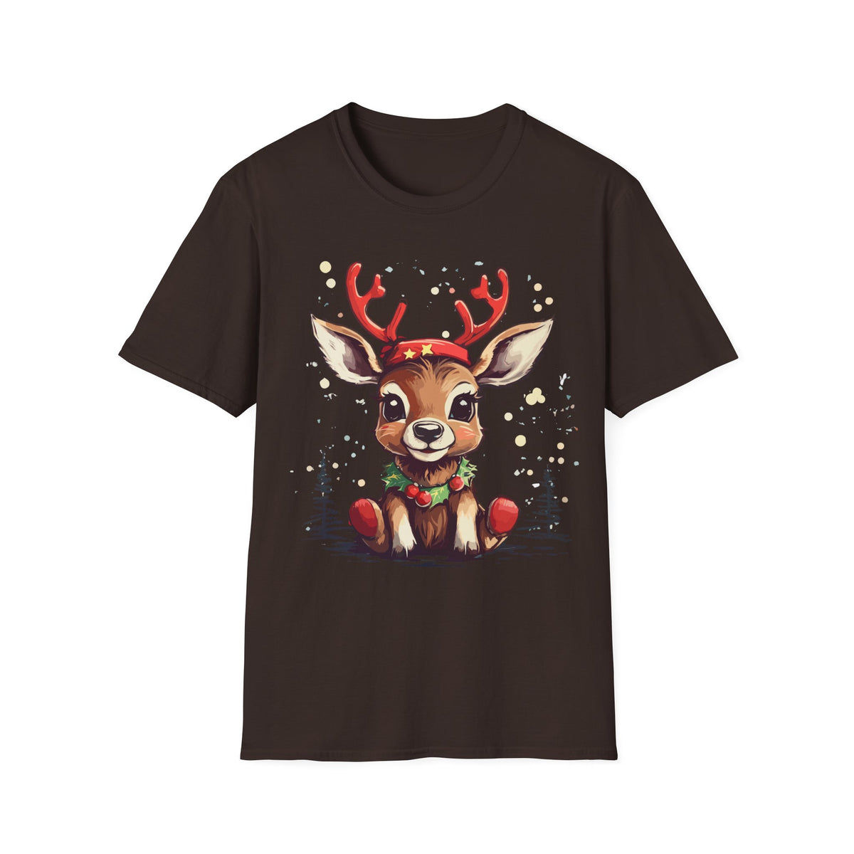 Cute Reindeer T-Shirt — Cute Christmas Deer Graphic Tee