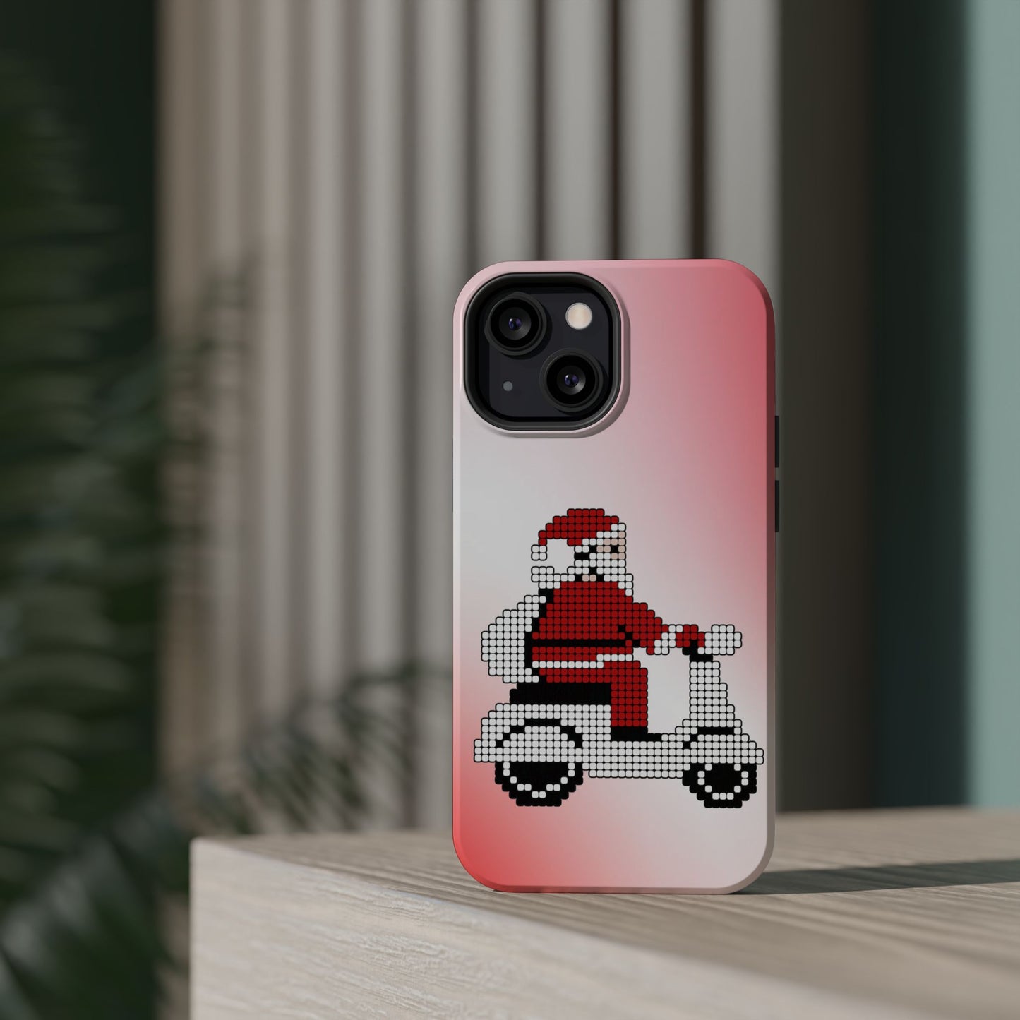 Sleighin' It: Santa's Motorcycle Journey Phone Case