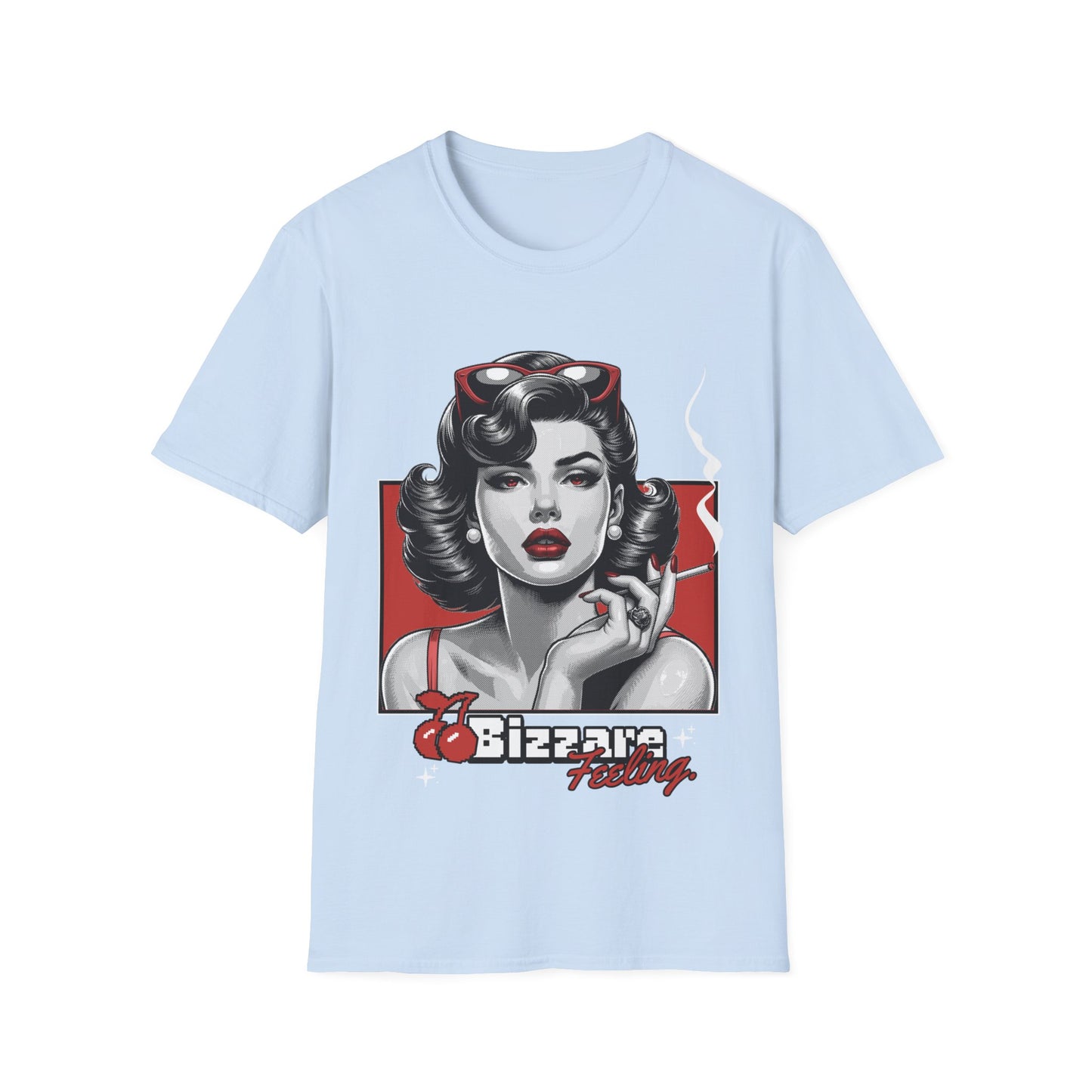 Retro Pin-Up Tee — "Bizarre Feeling" Graphic T-Shirt