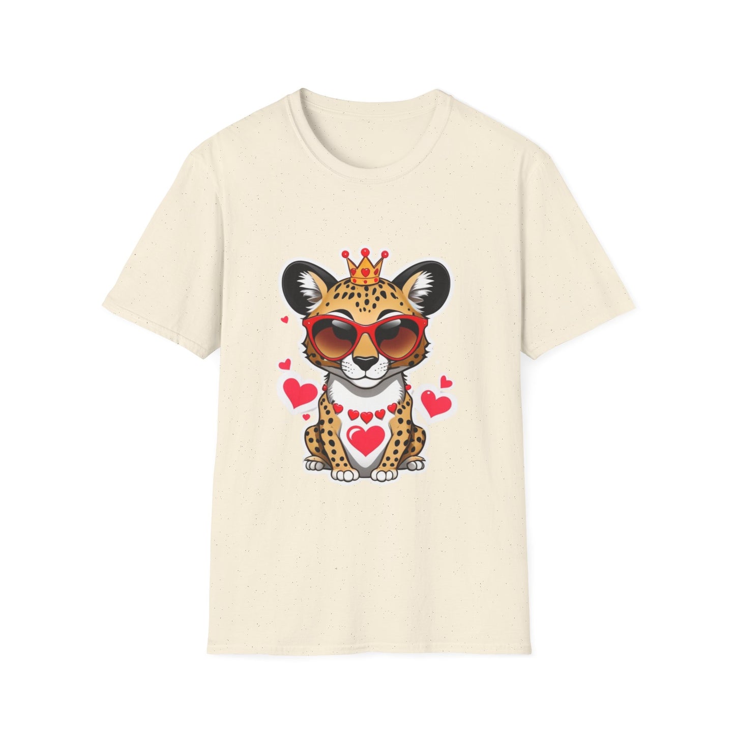 Stylin' Cheetah Sunglasses & Heart Vibes Tee