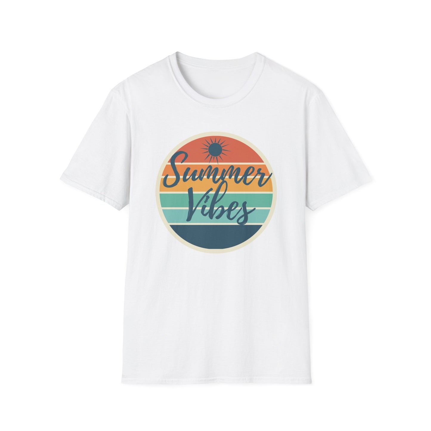 Summer Vibes Sunset Graphic Unisex Tee