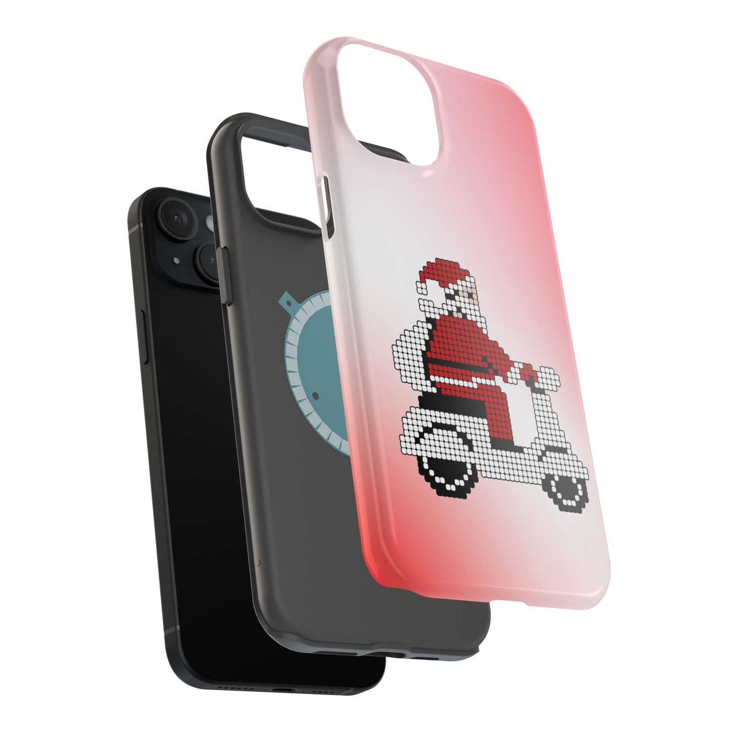 Sleighin' It: Santa's Motorcycle Journey Phone Case