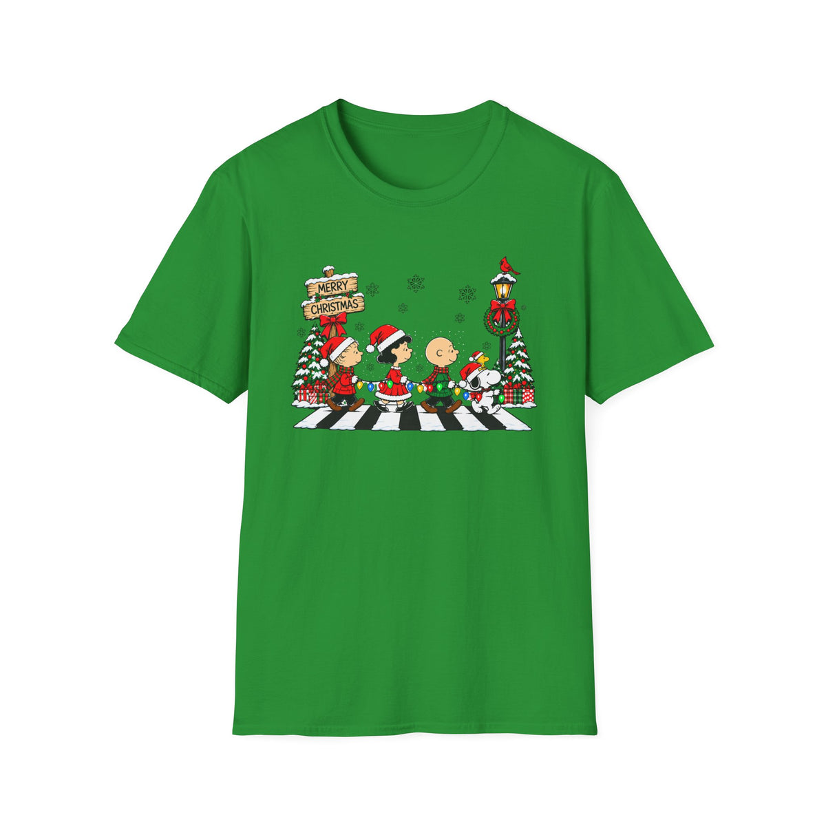 Christmas Beatles Abbey Road Graphic T-Shirt