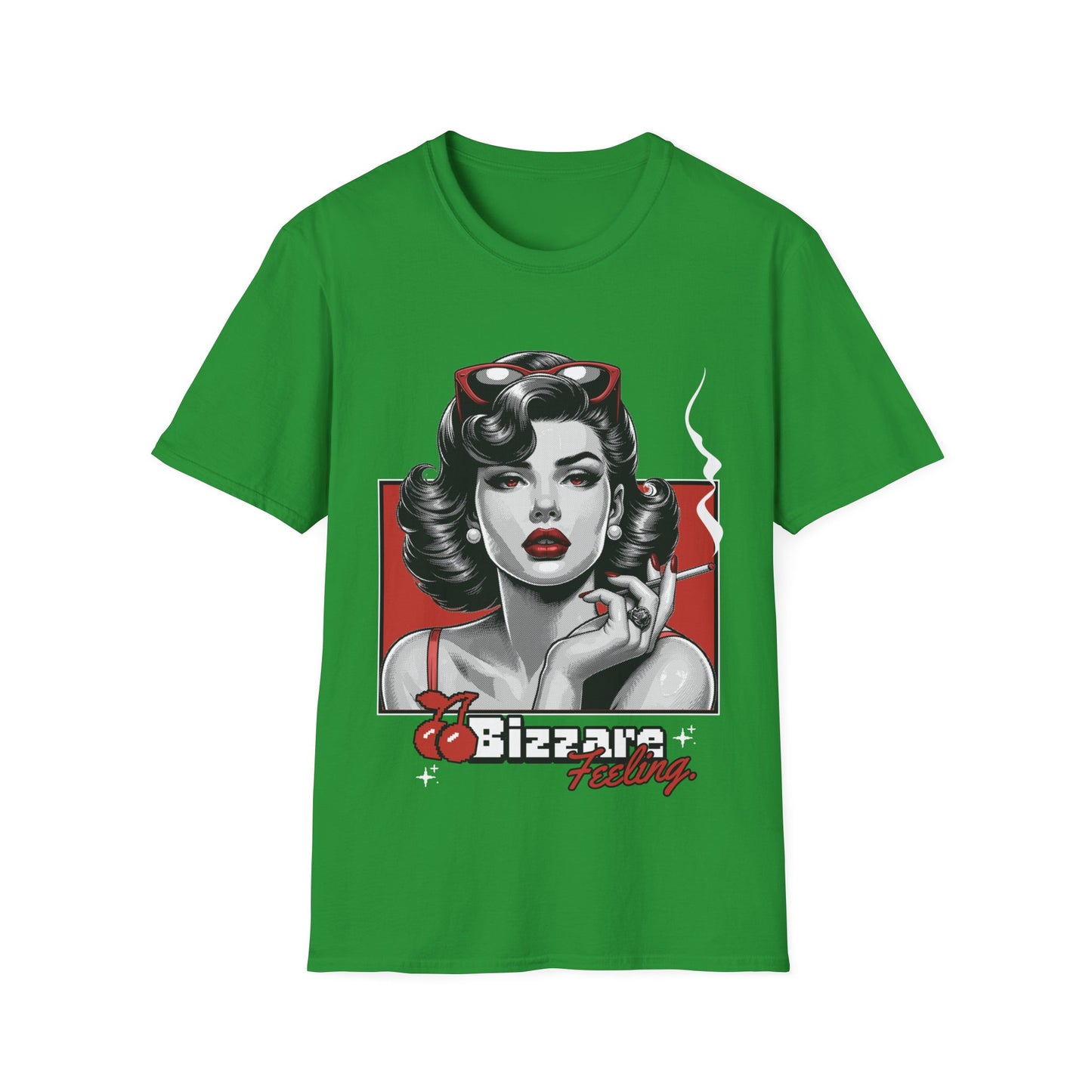 Retro Pin-Up Tee — "Bizarre Feeling" Graphic T-Shirt