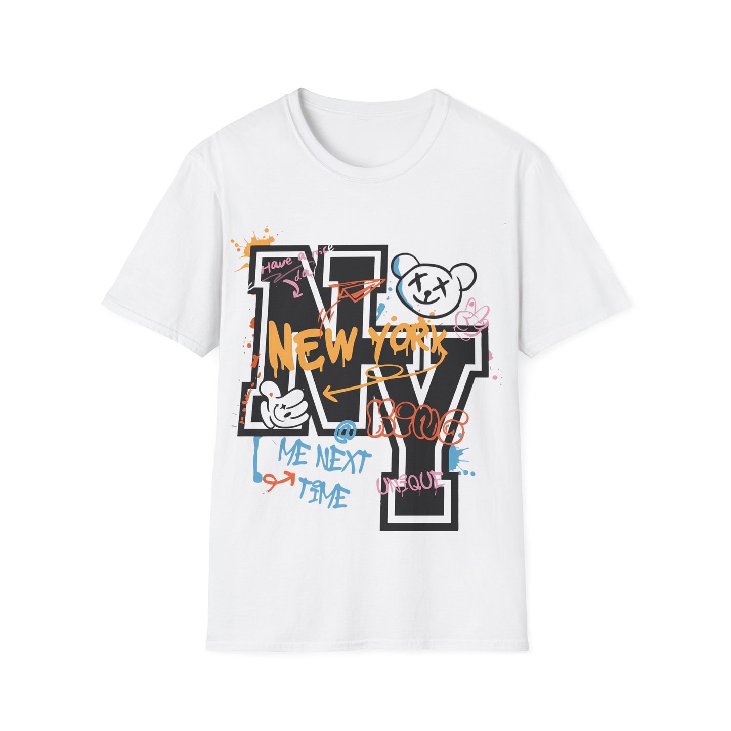 New York Graffiti NY Letter T-Shirt — Urban Street Art Tee