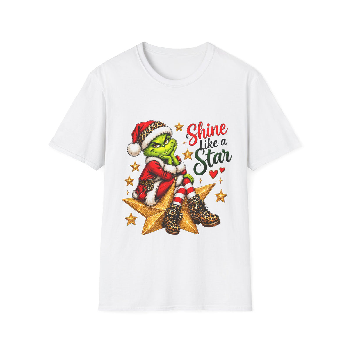 Shine Like a Star Grinch Christmas T-Shirt