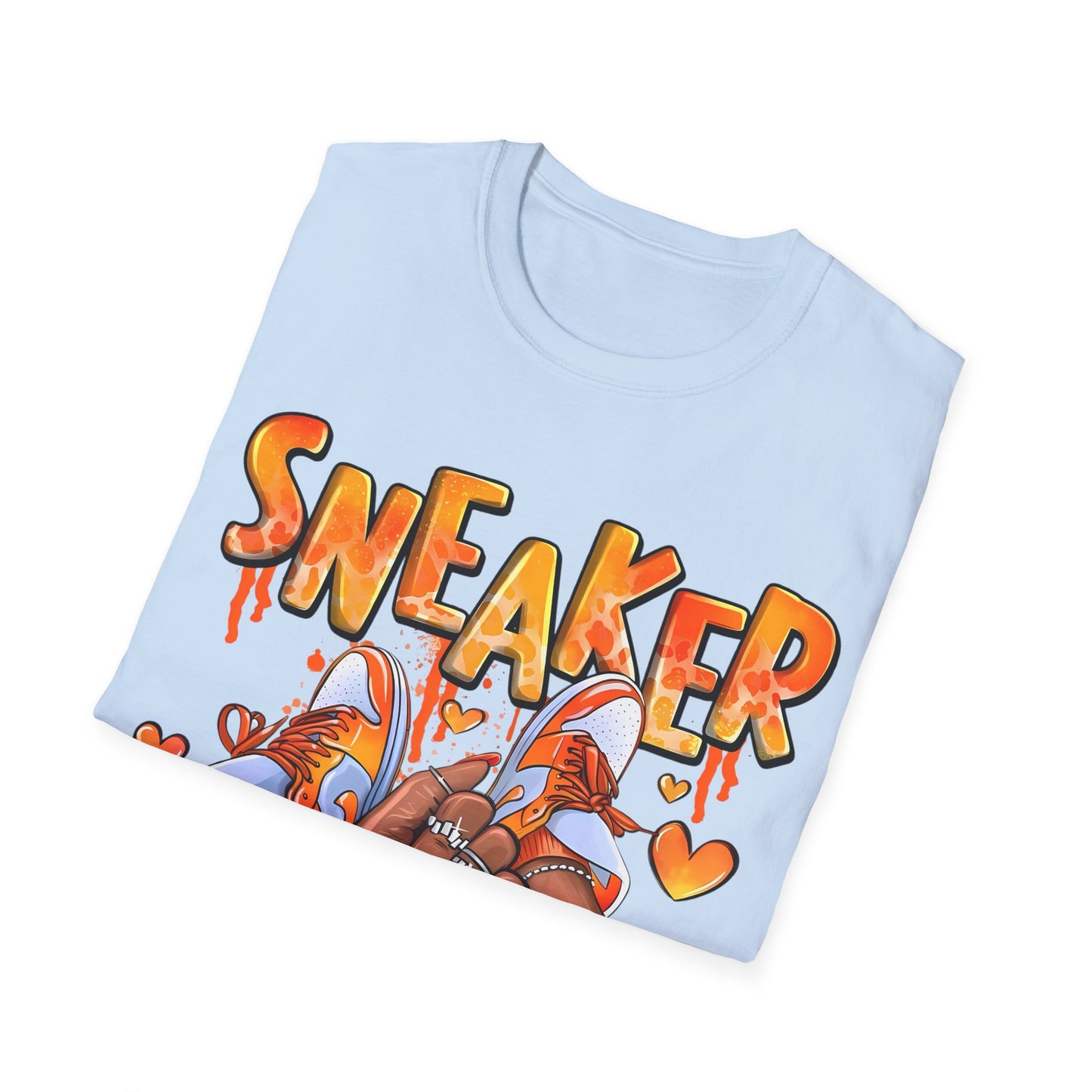 Sneaker Girl T-Shirt – Cute Orange Graphic Tee for Sneaker Lovers