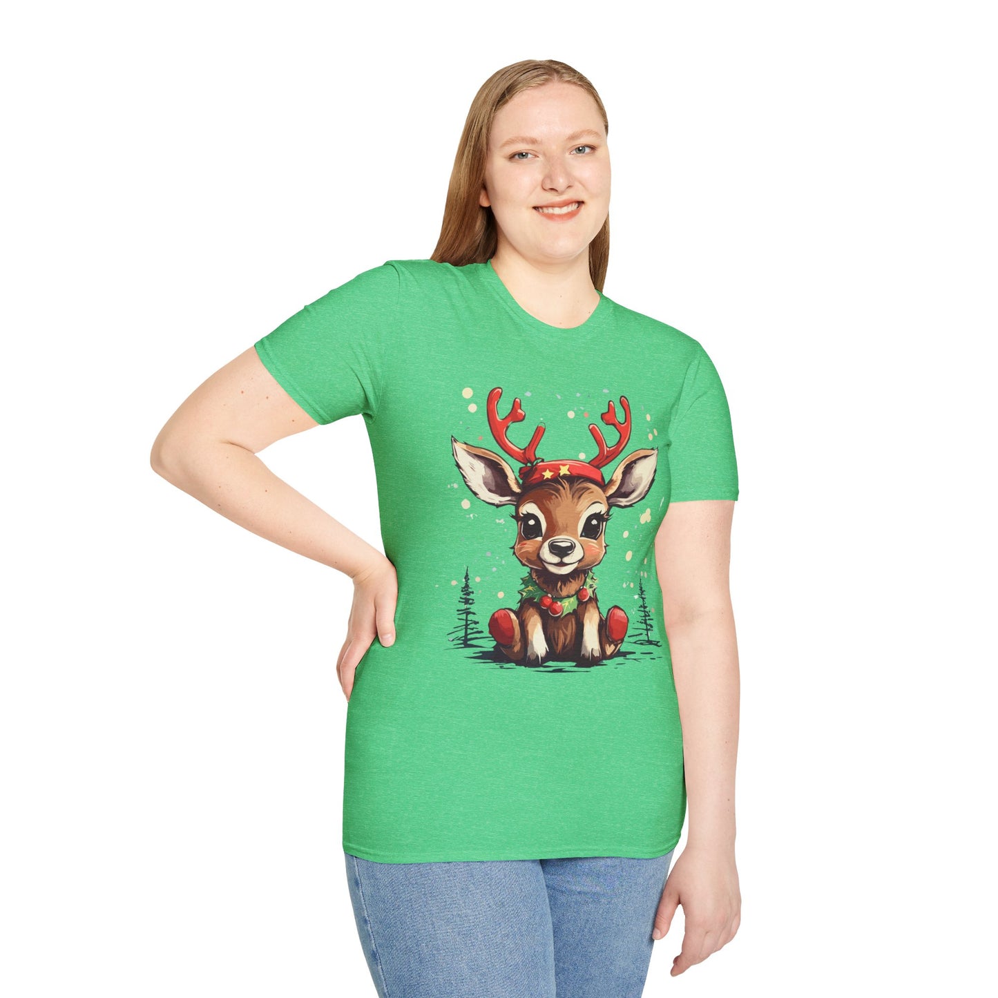 Cute Christmas Deer Holiday Cheer Tee