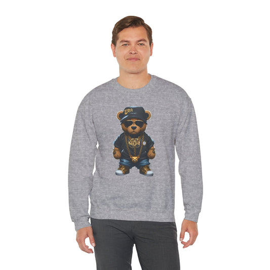 Blinged-Out Bear Graphic Sweatshirt