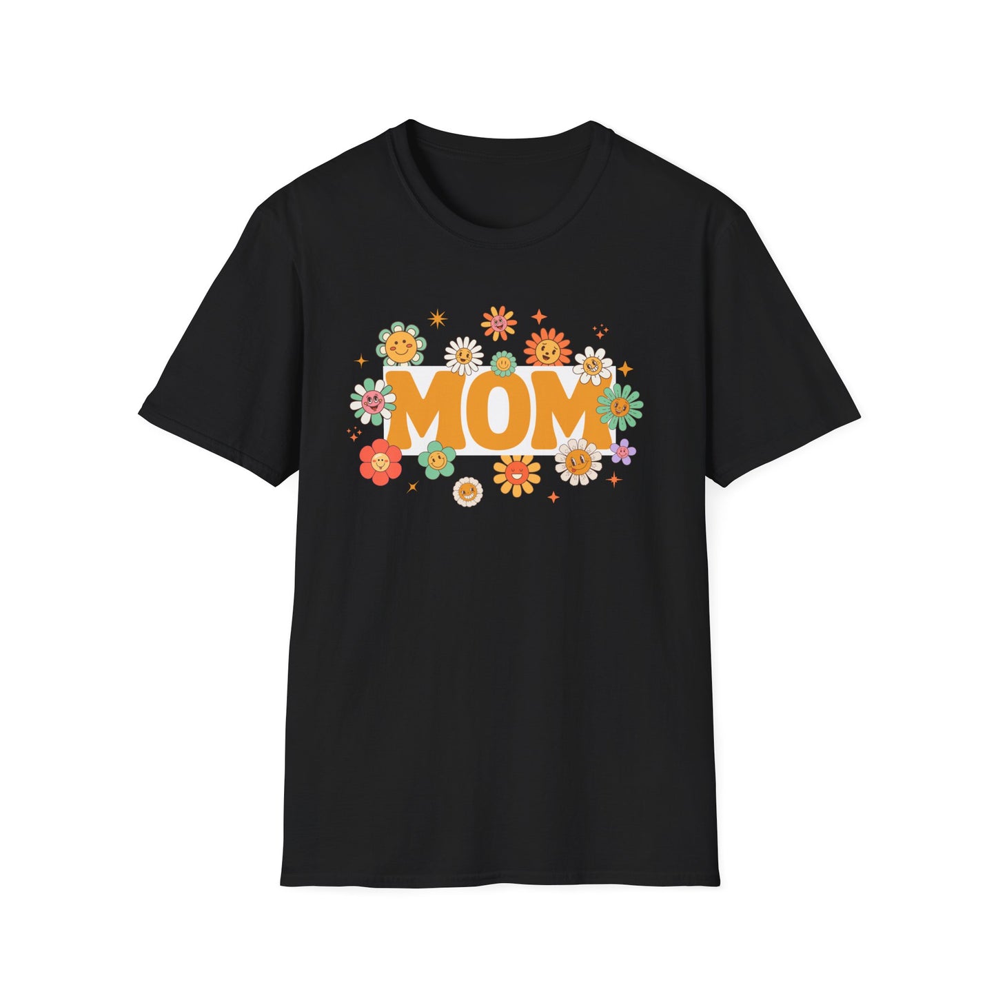 Flower Power Mom T-Shirt | Softstyle Tee for Mother's Day & Every Day
