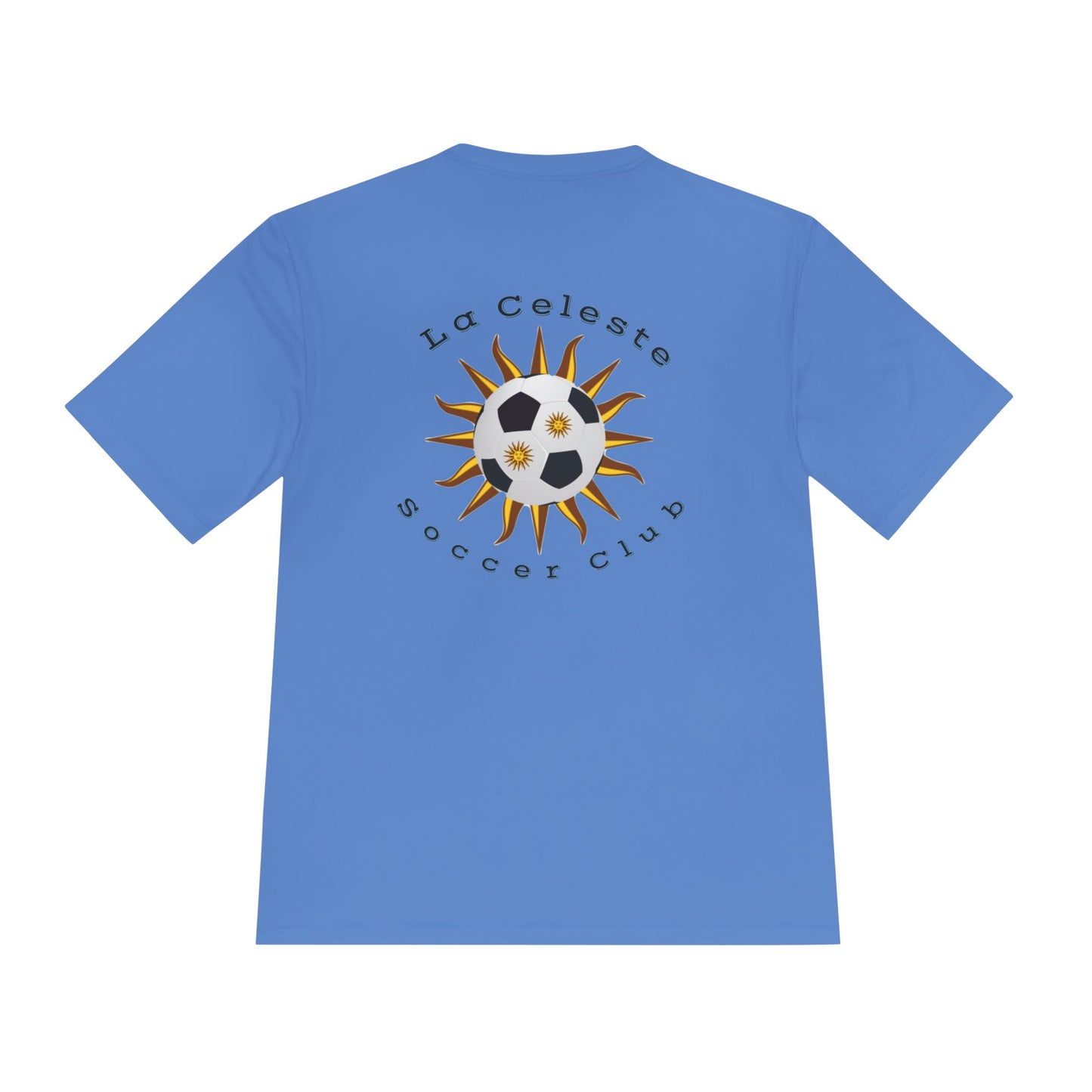 La Celeste S.C. Dad Tee — Moisture‑Wicking Soccer Shirt