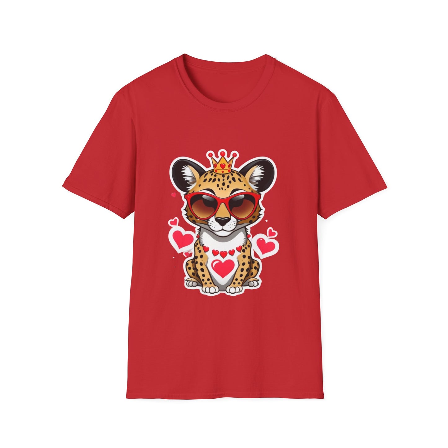 Stylin' Cheetah Sunglasses & Heart Vibes Tee