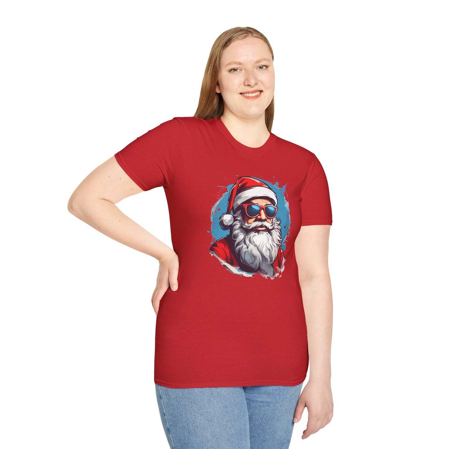 Cool Santa Sunglasses Graphic Unisex Tee