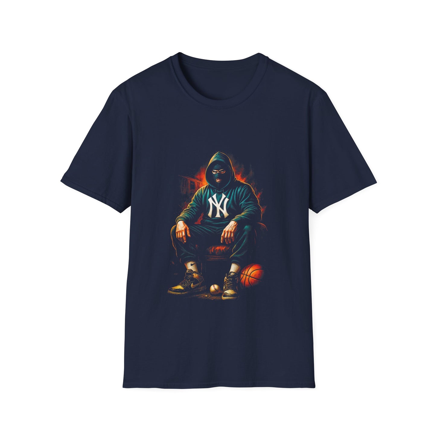 Basketball Hustle T-Shirt — Hooded Player Graphic Tee