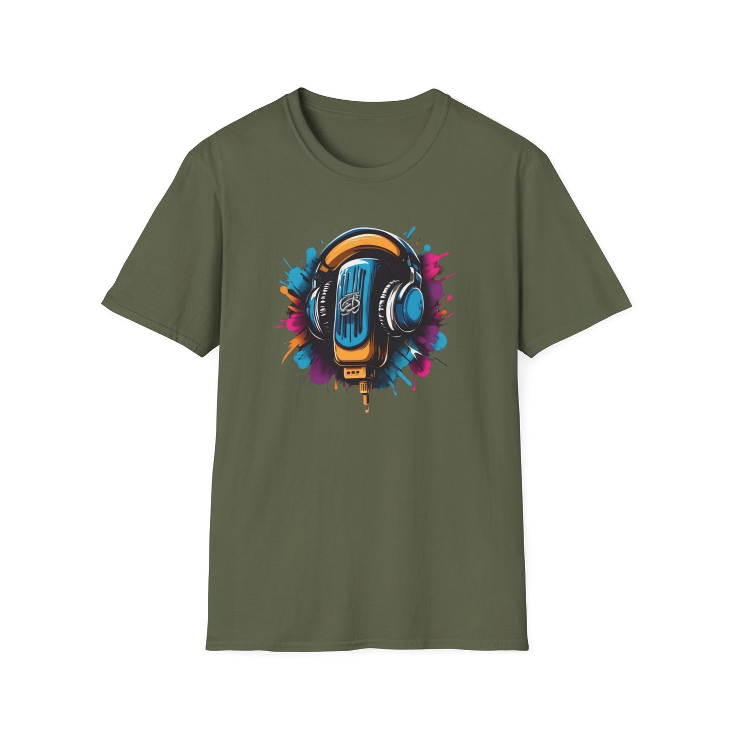 Mic & Headphones Graphic Unisex T-Shirt