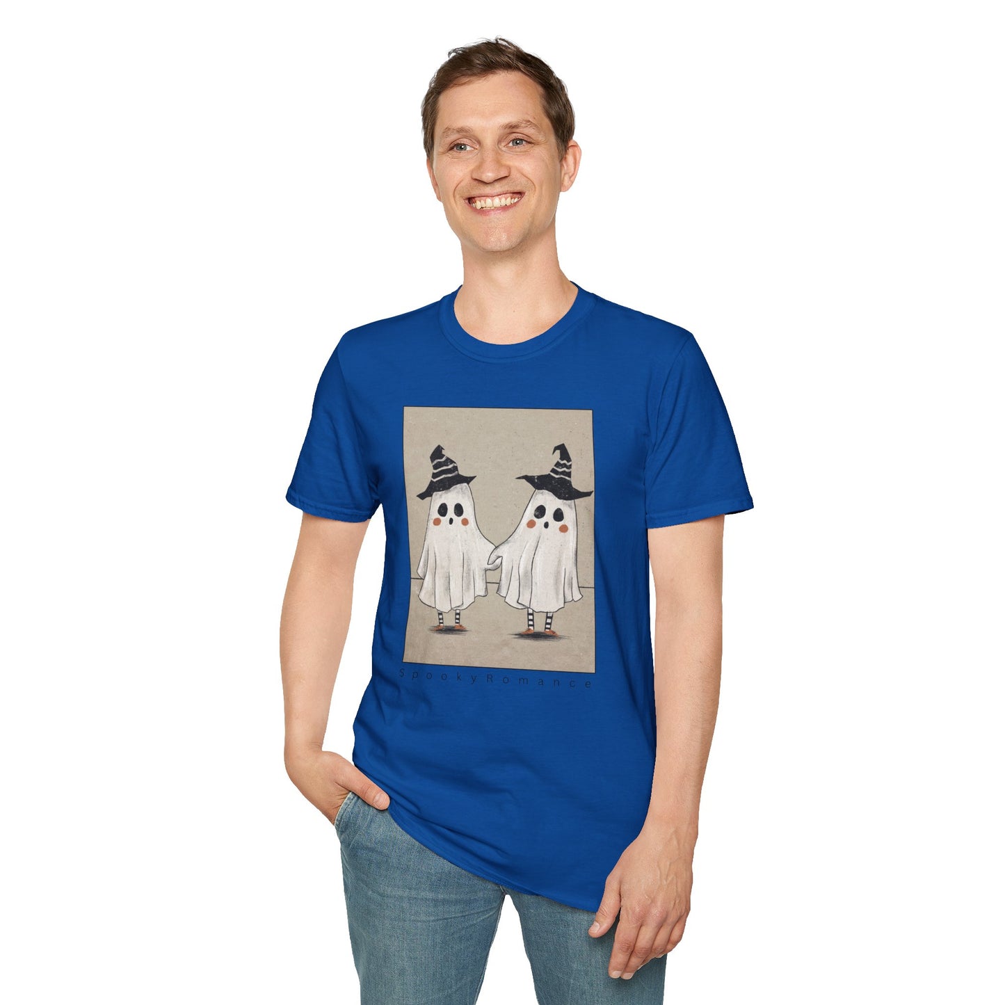 Spooky Romance Ghosts Together Unisex T-Shirt,