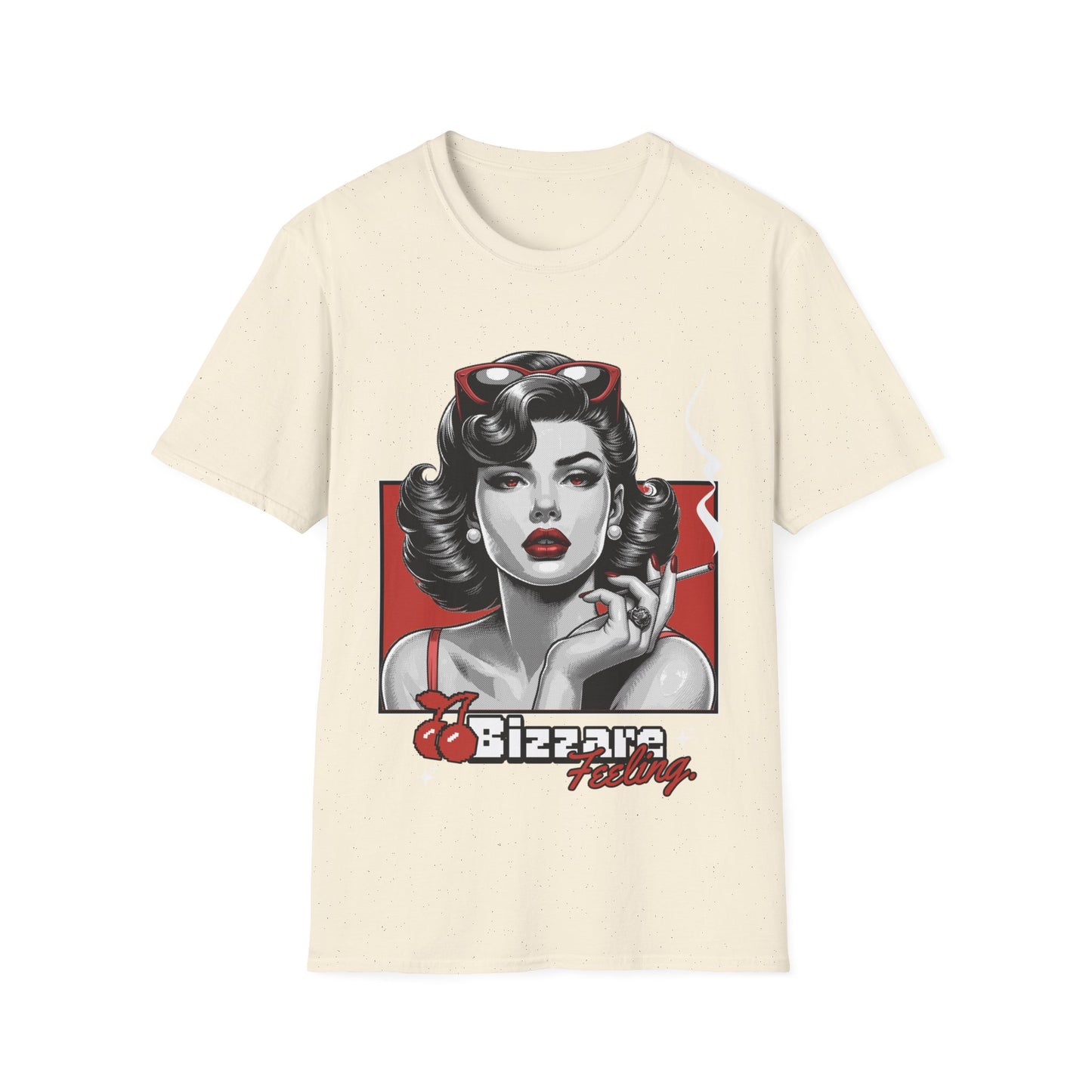 Retro Pin-Up Tee — "Bizarre Feeling" Graphic T-Shirt