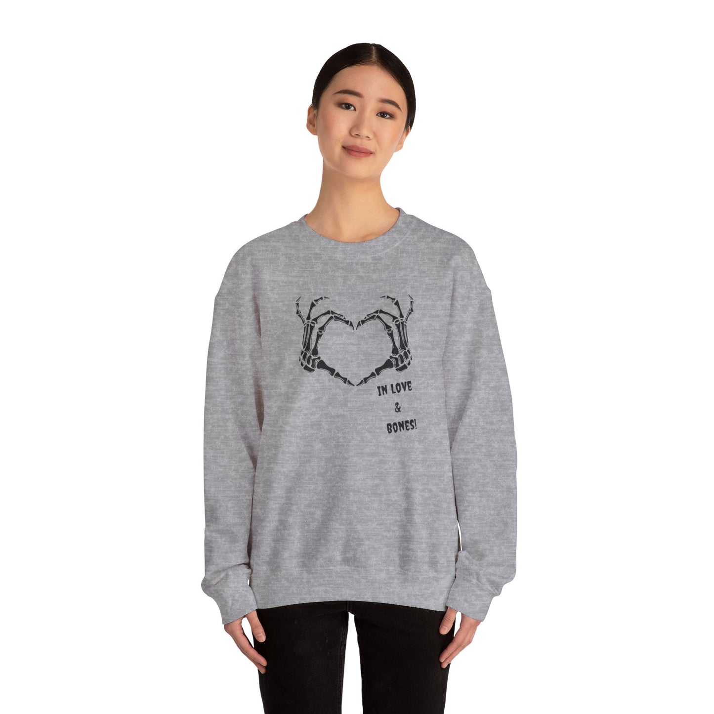 Spooky Love: Skeleton Heart Sweatshirt