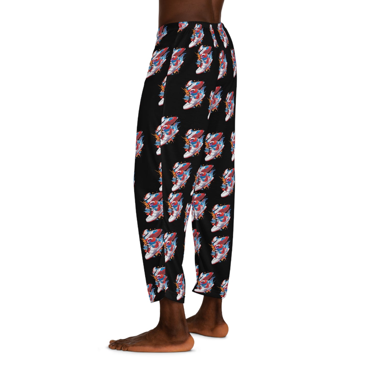 Cool Sneaker Head Print Pajama Pants