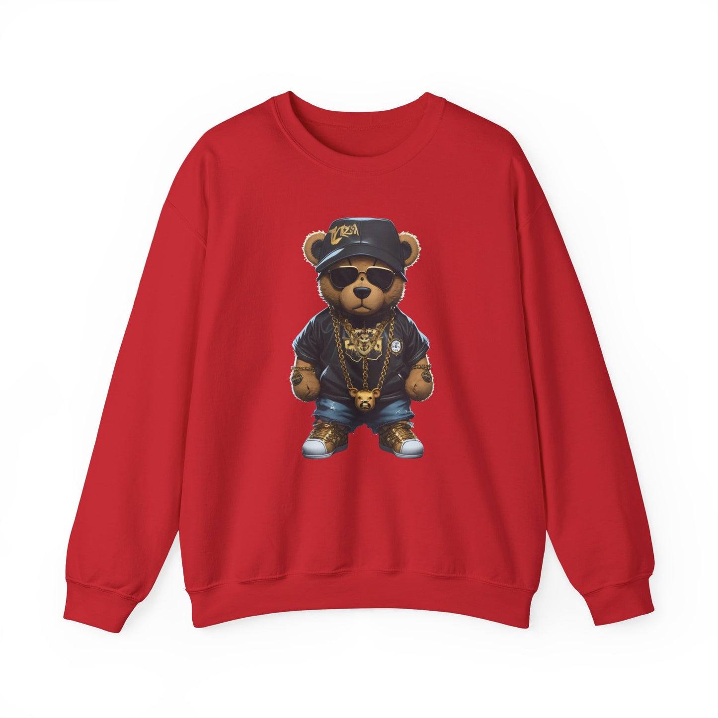 Blinged-Out Bear Graphic Sweatshirt