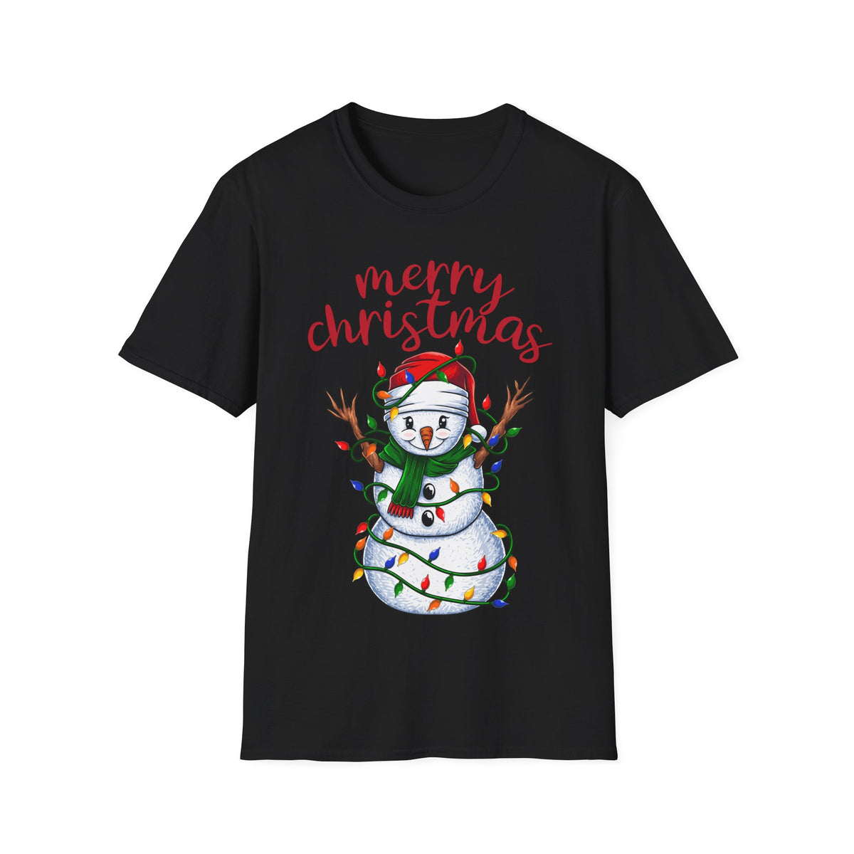 Merry Christmas Snowman Tee