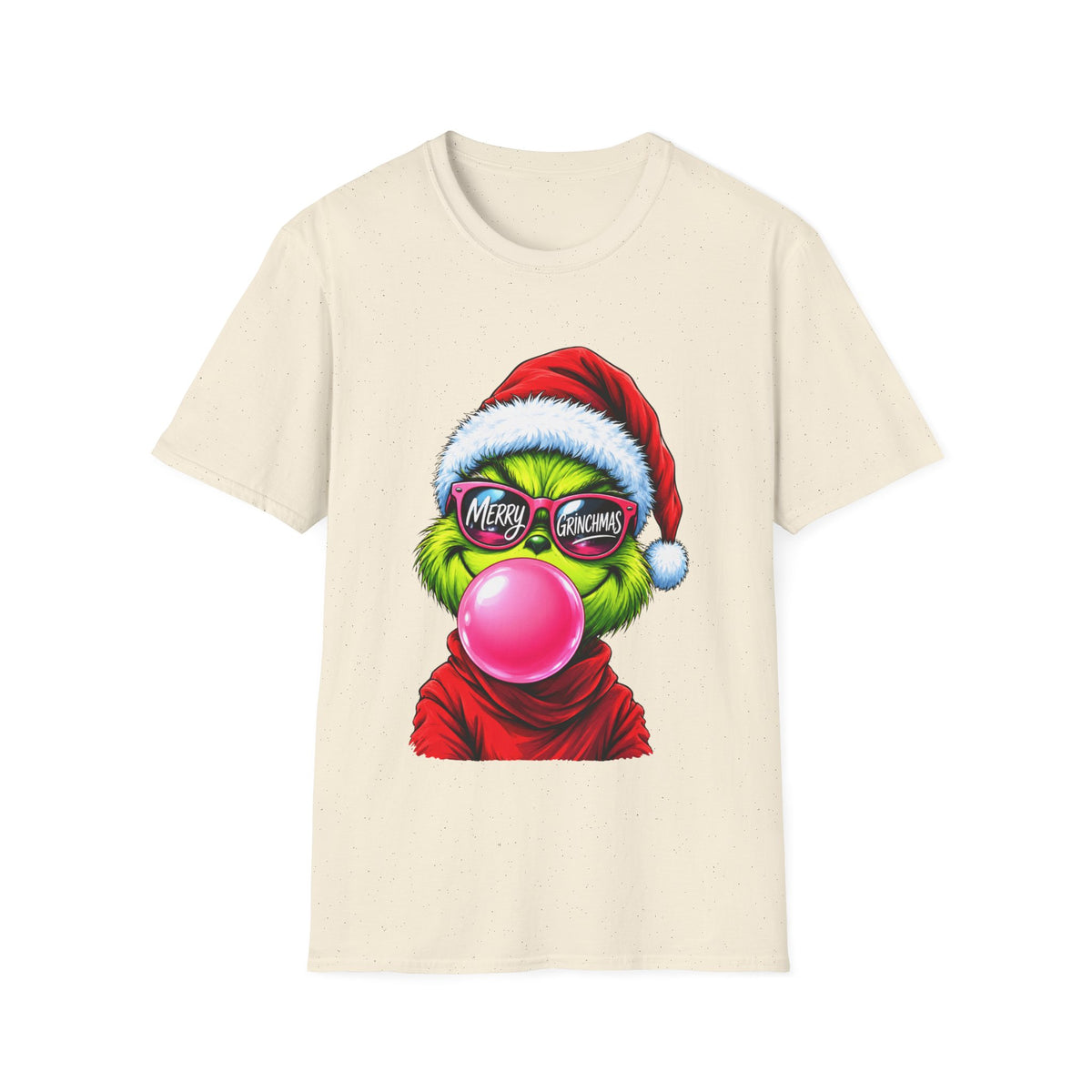 Merry Christmas Grinch Bubblegum Santa T-Shirt