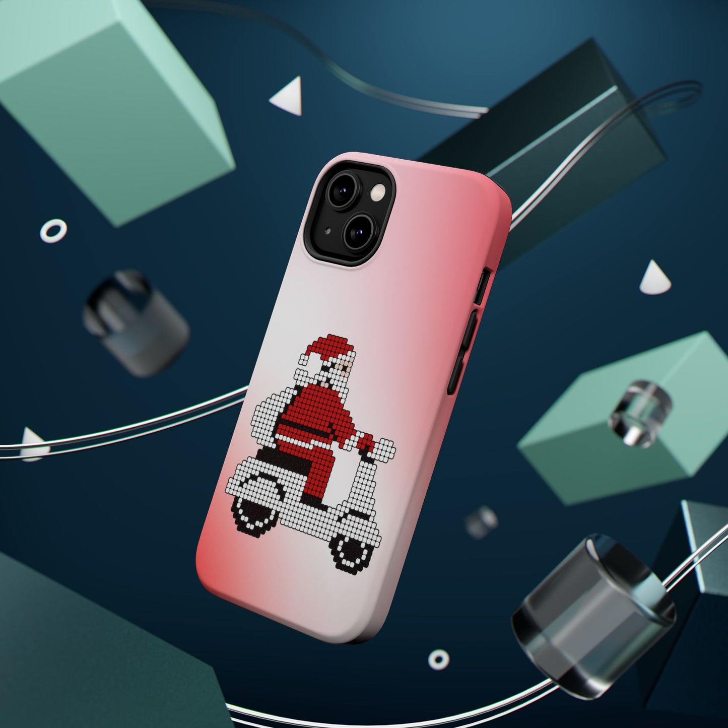 Sleighin' It: Santa's Motorcycle Journey Phone Case