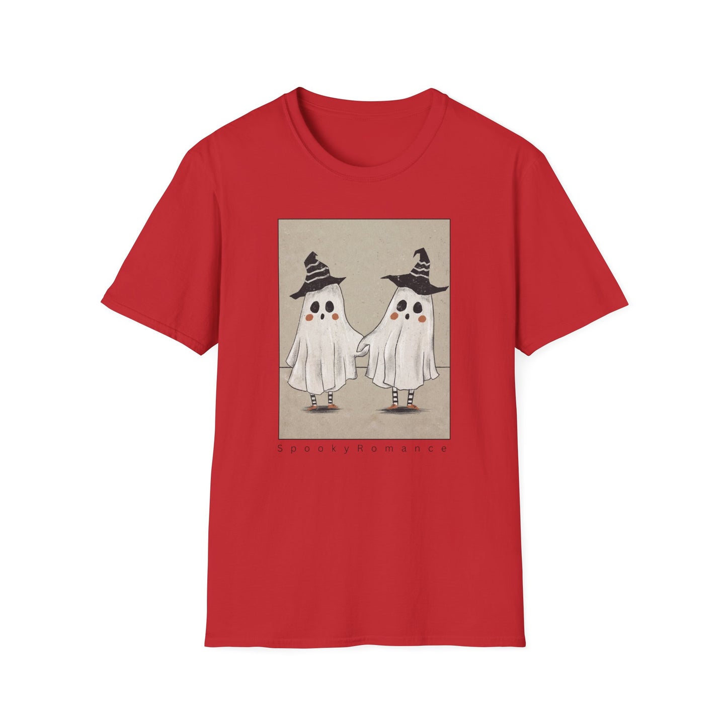 Spooky Romance Ghosts Together Unisex T-Shirt,