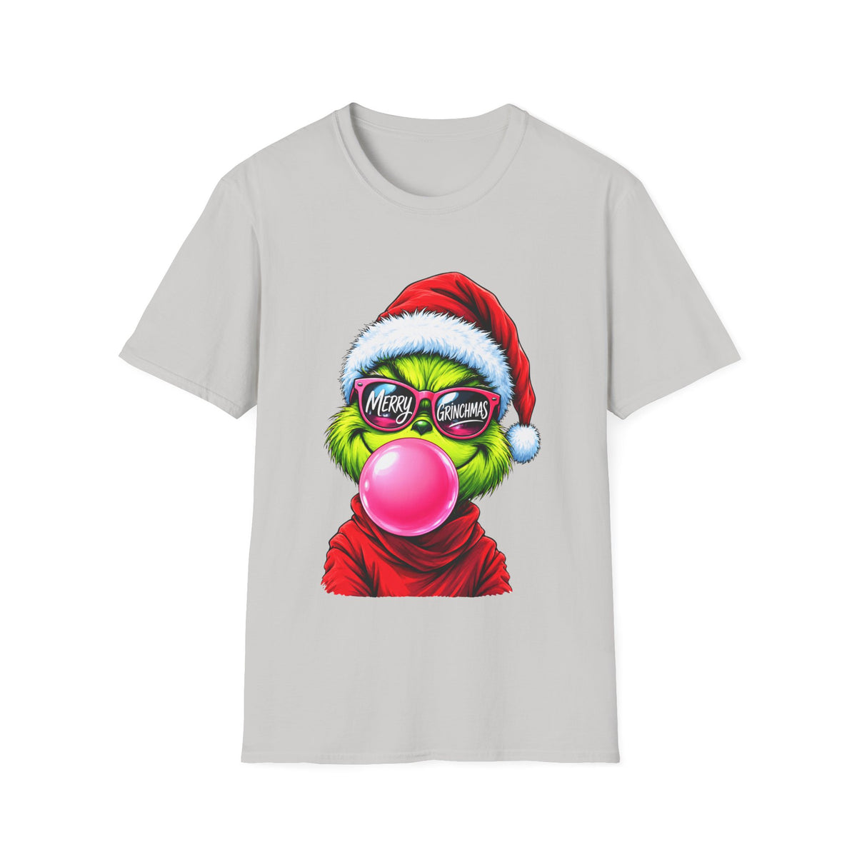 Merry Christmas Grinch Bubblegum Santa T-Shirt
