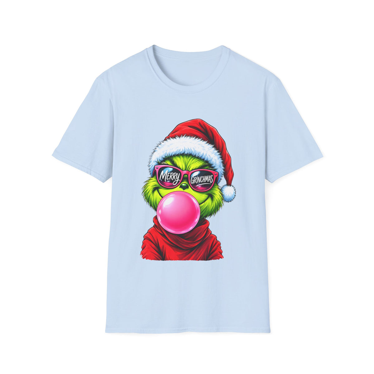 Merry Christmas Grinch Bubblegum Santa T-Shirt