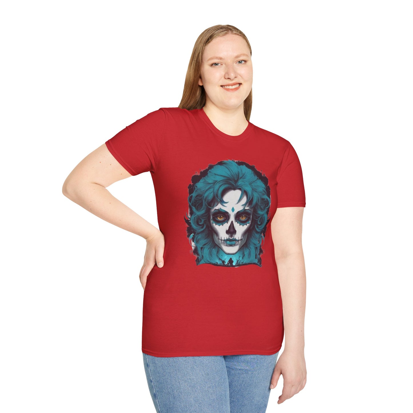 Day of the Dead Chic Skull Face Unisex Tee