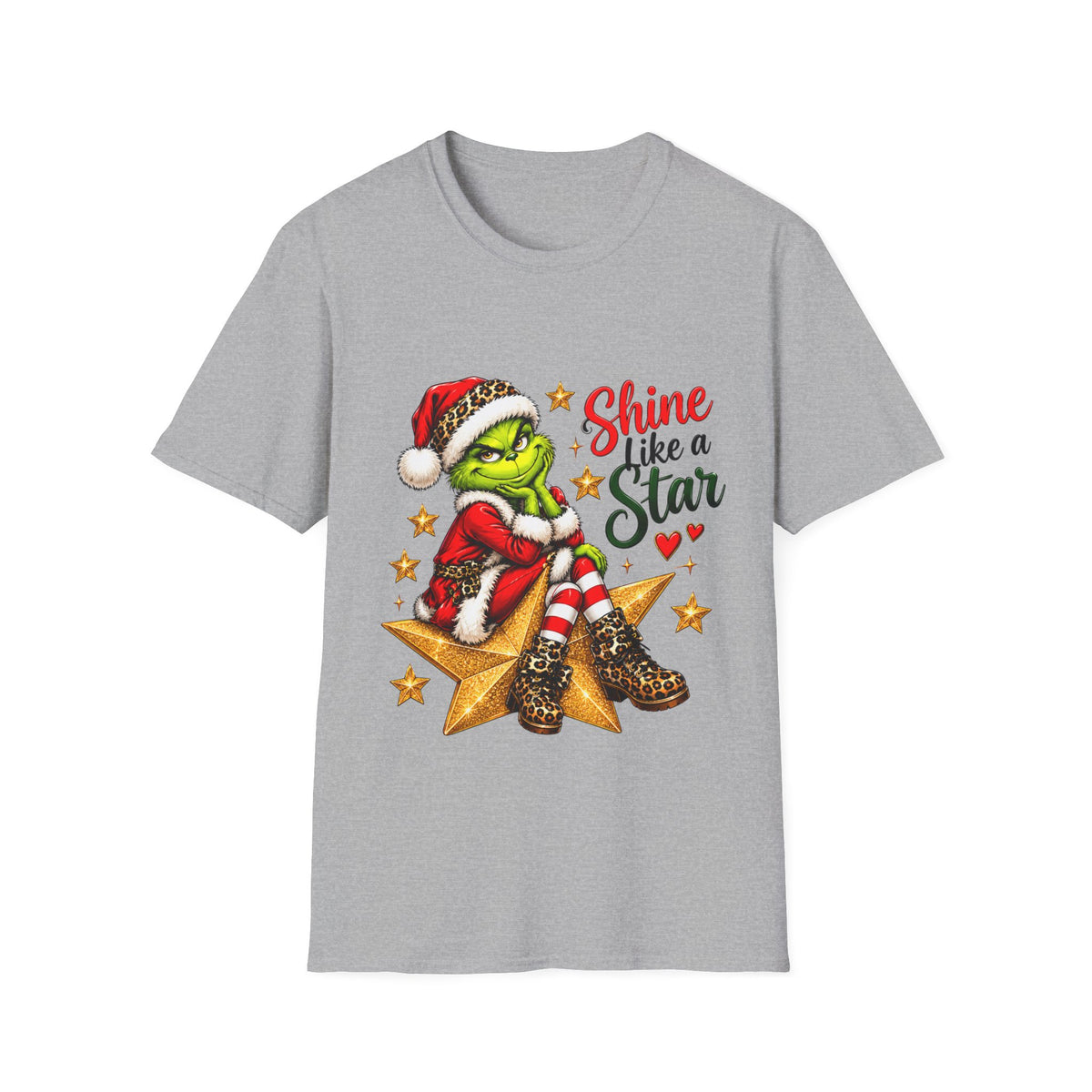 Shine Like a Star Grinch Christmas T-Shirt