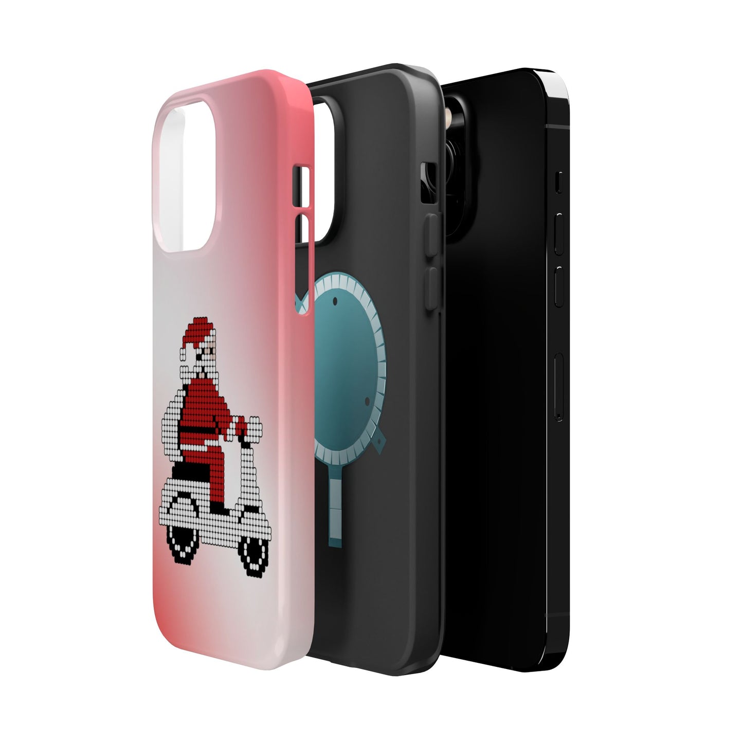 Sleighin' It: Santa's Motorcycle Journey Phone Case