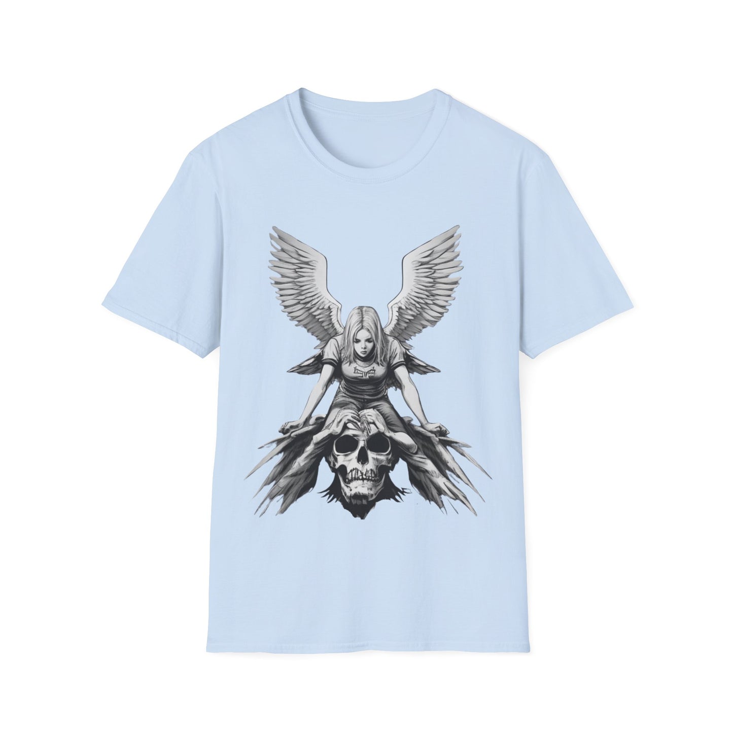Angel & Demon Skull Graphic Unisex Tee